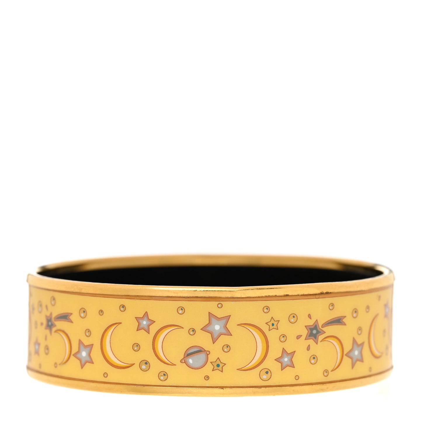 Enamel Printed Wide Moon Stars Bracelet 70