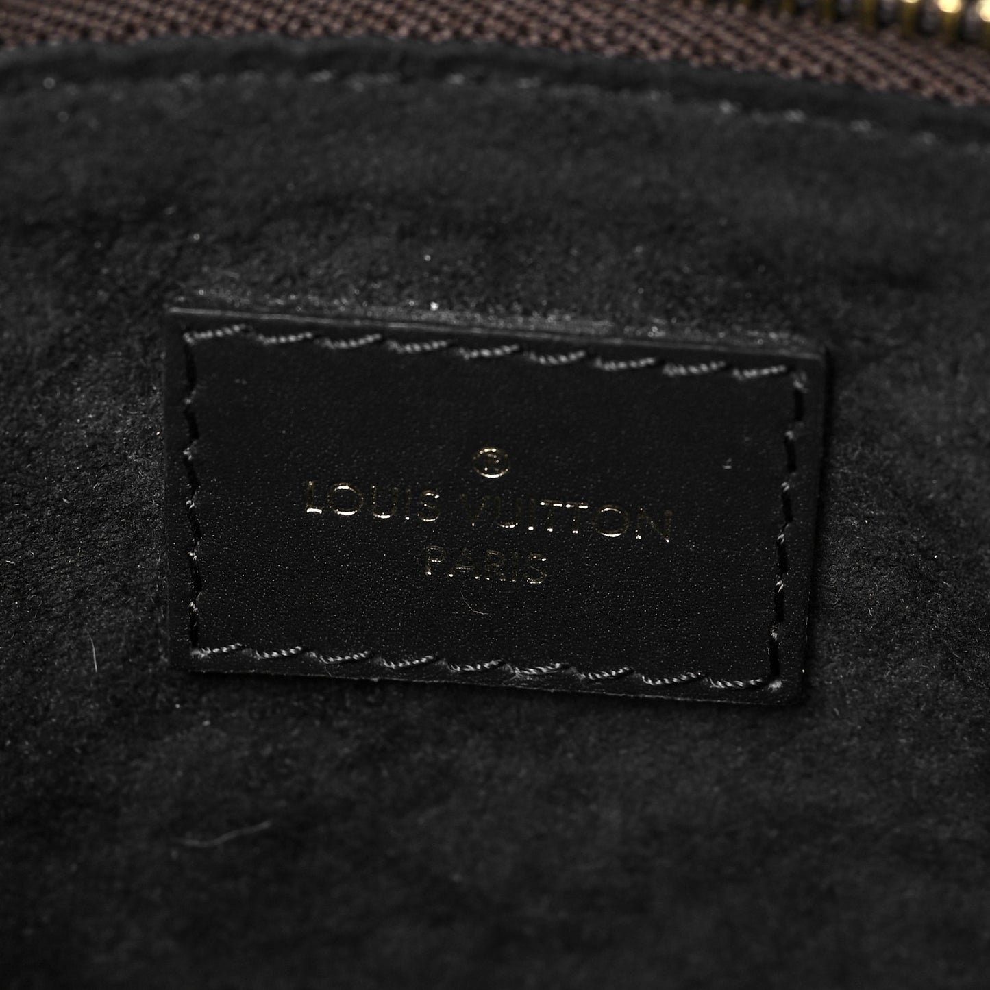 Monogram Flower Tote Black