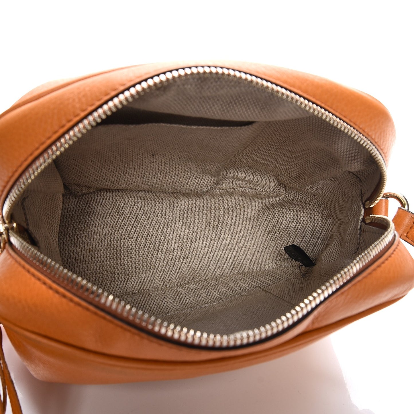 Pebbled Calfskin Small Soho Disco Bag Curcuma