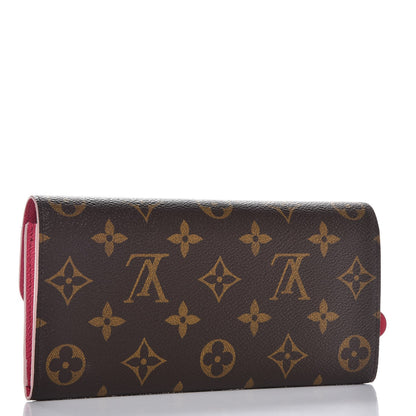 Louis Vuitton Monogram Bloom Flower Emilie Wallet 3 of 7