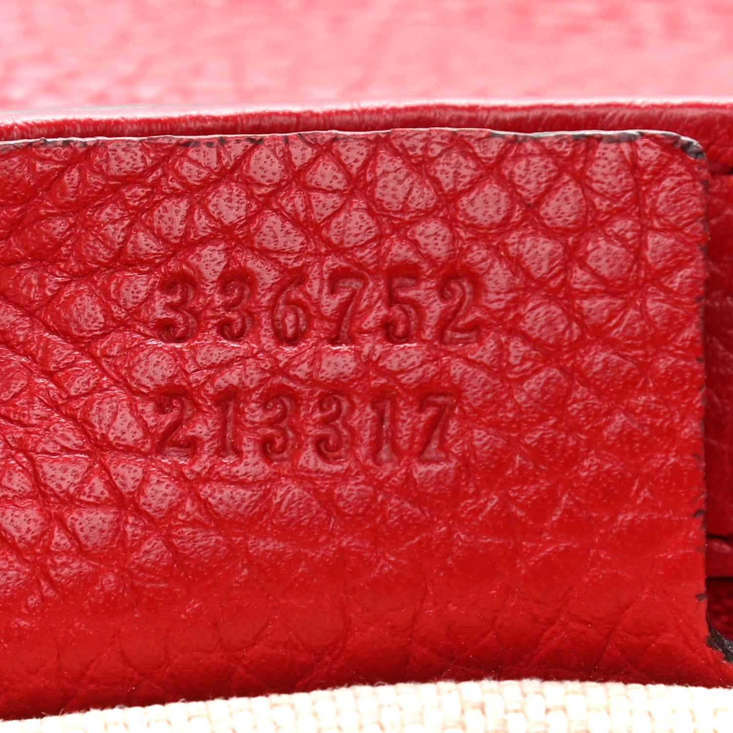 Gucci Pebbled Calfskin Medium Soho Flap Crossbody Vibrant Red 6 of 11