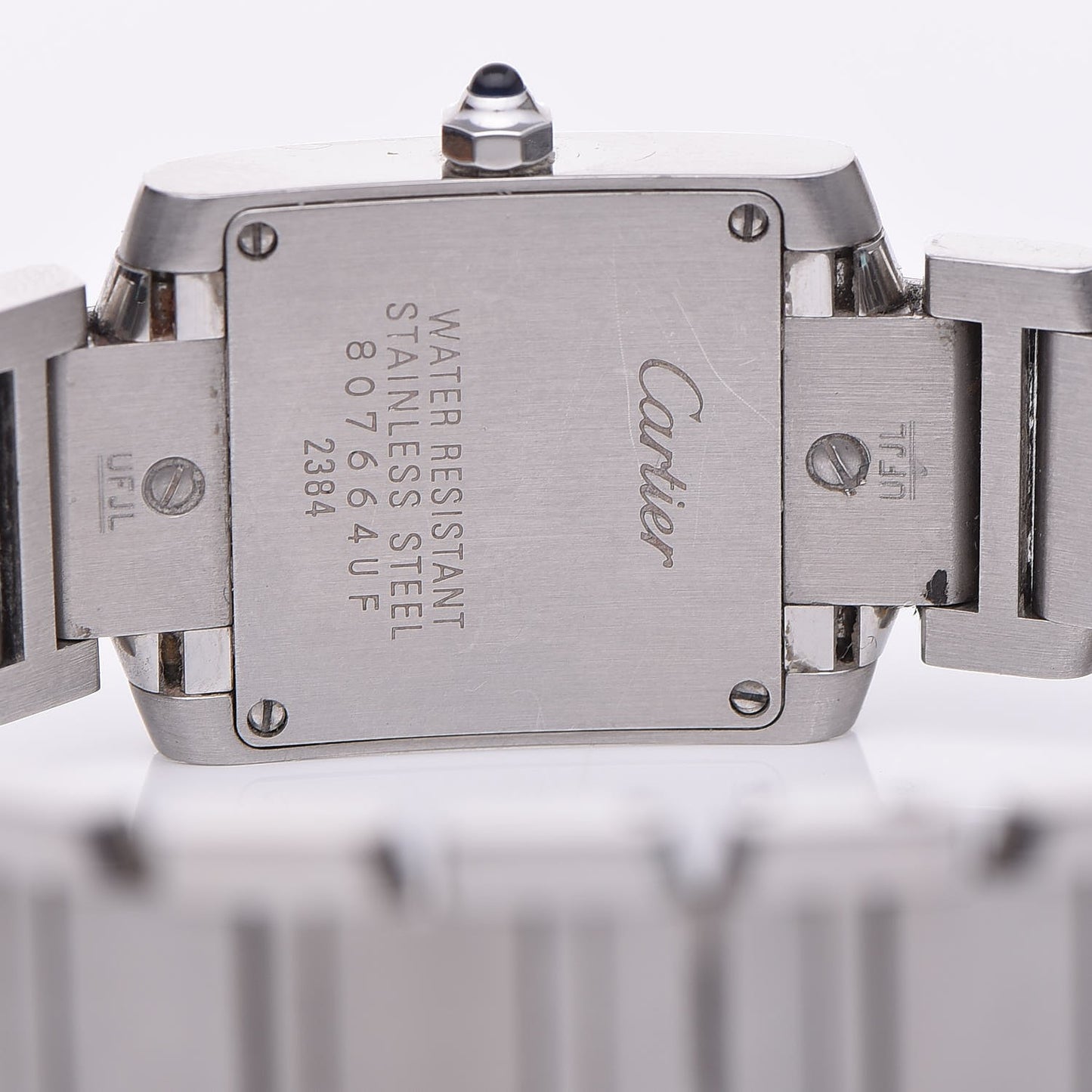 Stainless Steel 20mm Tank Francaise Quartz Watch