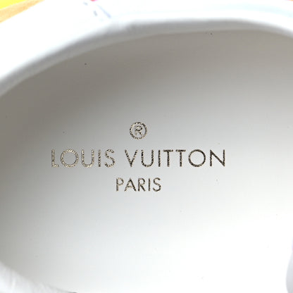 Louis Vuitton Suede Sequin Monogram Mens LV Ollie Sneakers 9 Yellow Multicolor 9 of 9