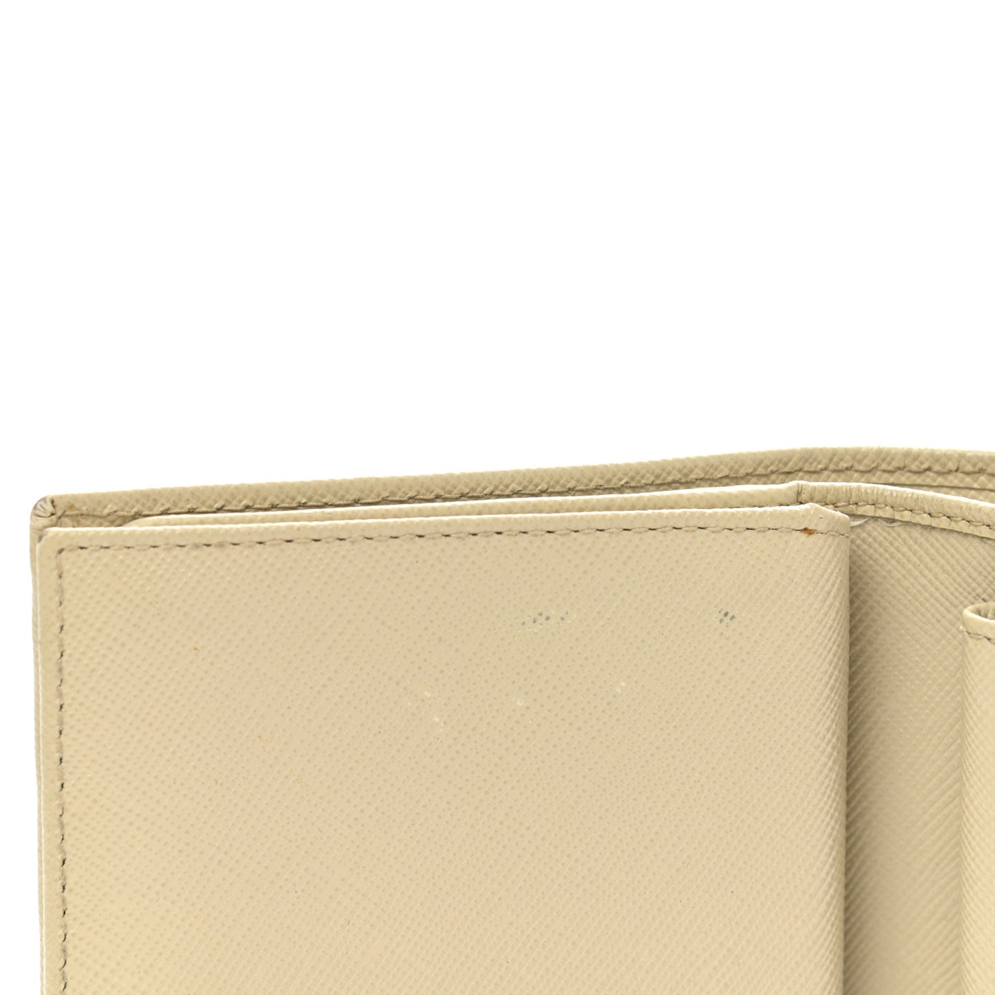 Saffiano Metal Bi-Fold Wallet Cera