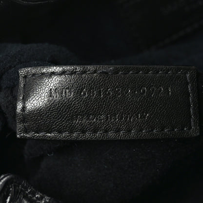 Saint Laurent Calfskin Pac Ruched Hobo Black 7 of 10