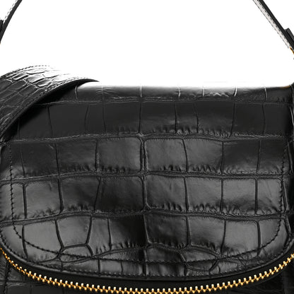 Tom Ford Calfskin Croc-Embossed Medium Jennifer Black 7 of 12