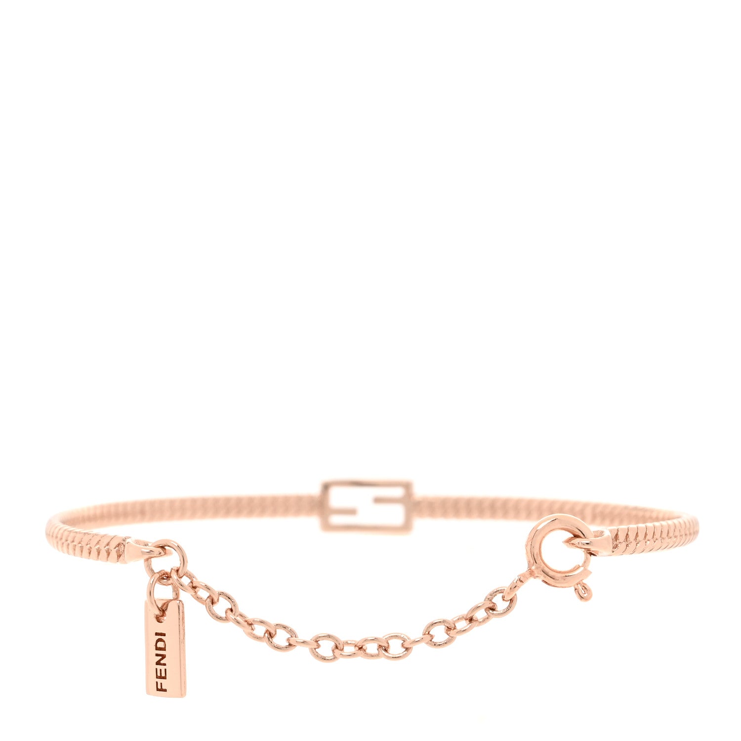 Fendi Metal Baguette Bracelet S Gold 3 of 4