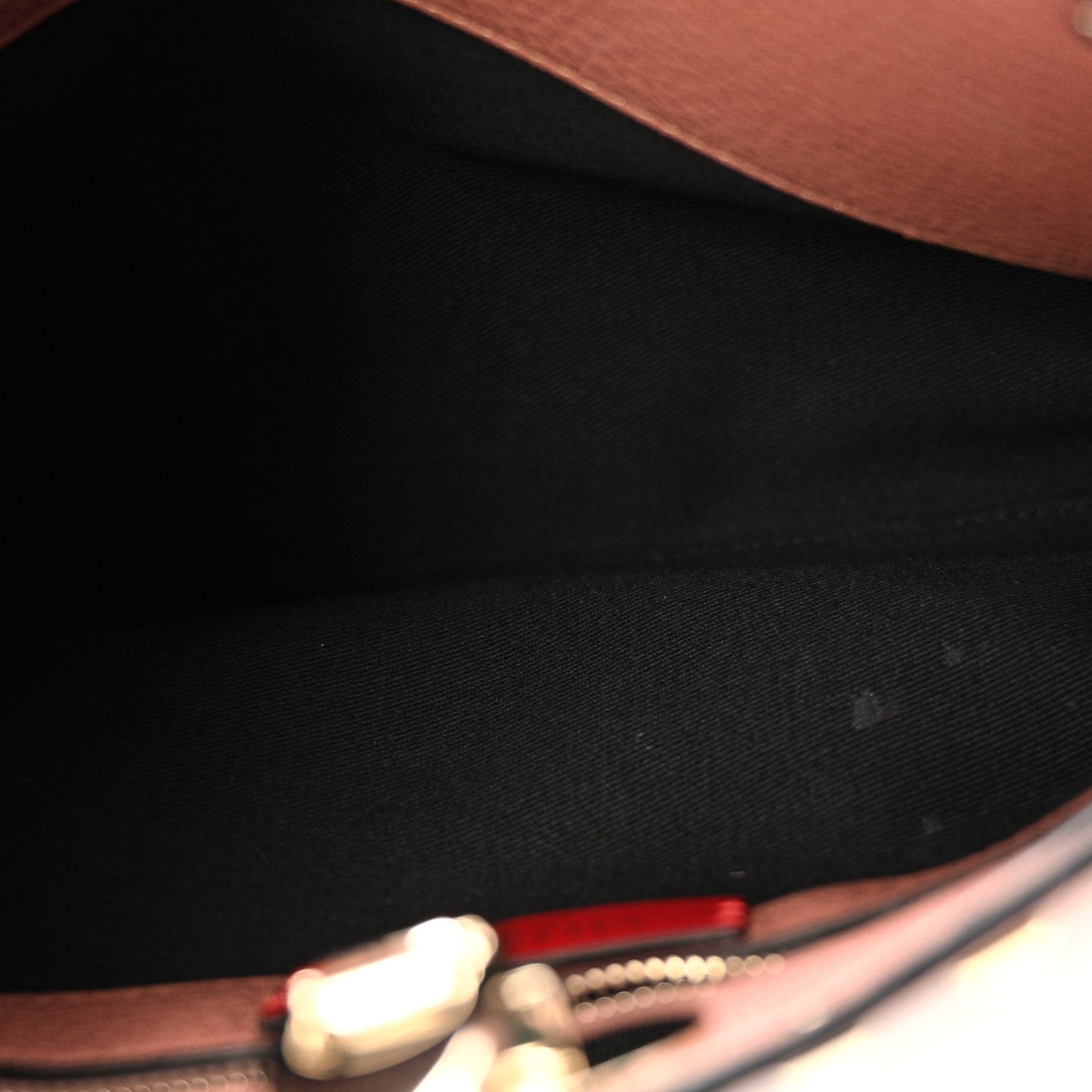Pebbled Calfskin Small Rockstud Flip Lock Hobo Dark Nude