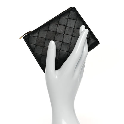 Bottega Veneta Nappa Intrecciato Bifold Zip Wallet Black 2 of 7