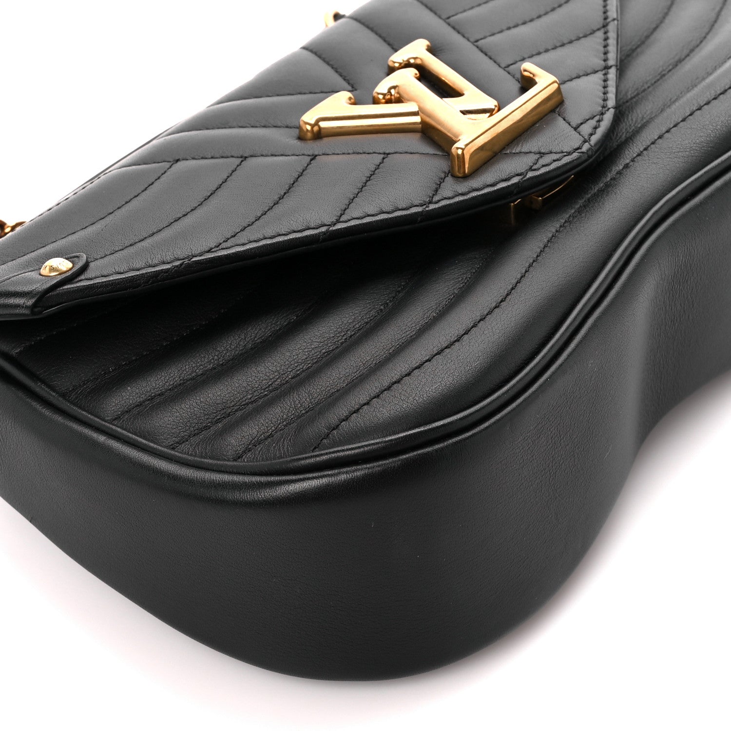 Louis Vuitton Calfskin New Wave Chain PM Black 10 of 11