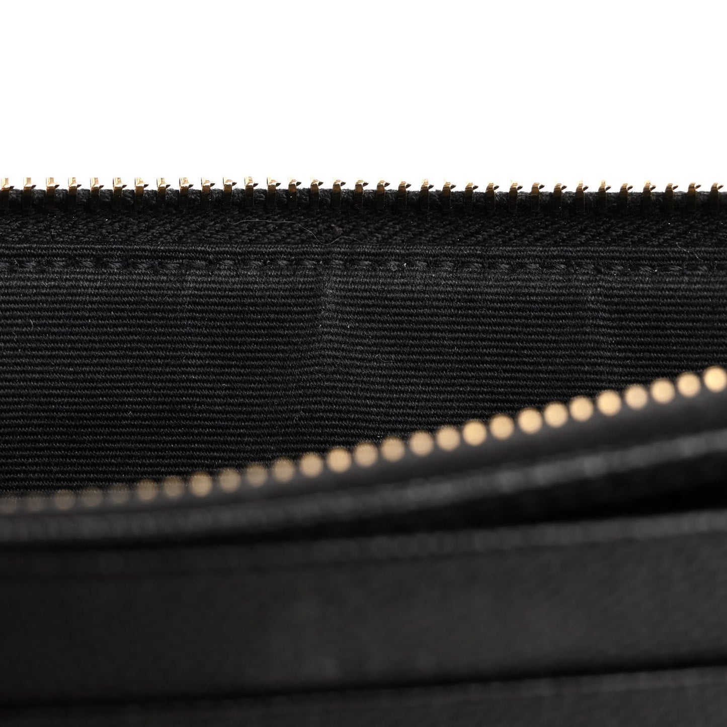 Grain De Poudre Chevron Monogram Large Bill Pouch Black