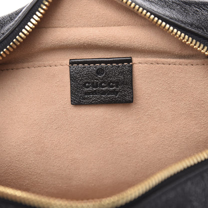 Gucci Monogram Matelasse Diagonal Small GG Marmont Chain Shoulder Bag Beige Black 6 of 10