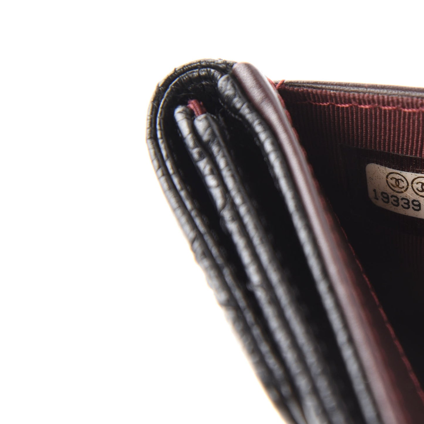 Caviar Quilted Compact French Flap Wallet Black