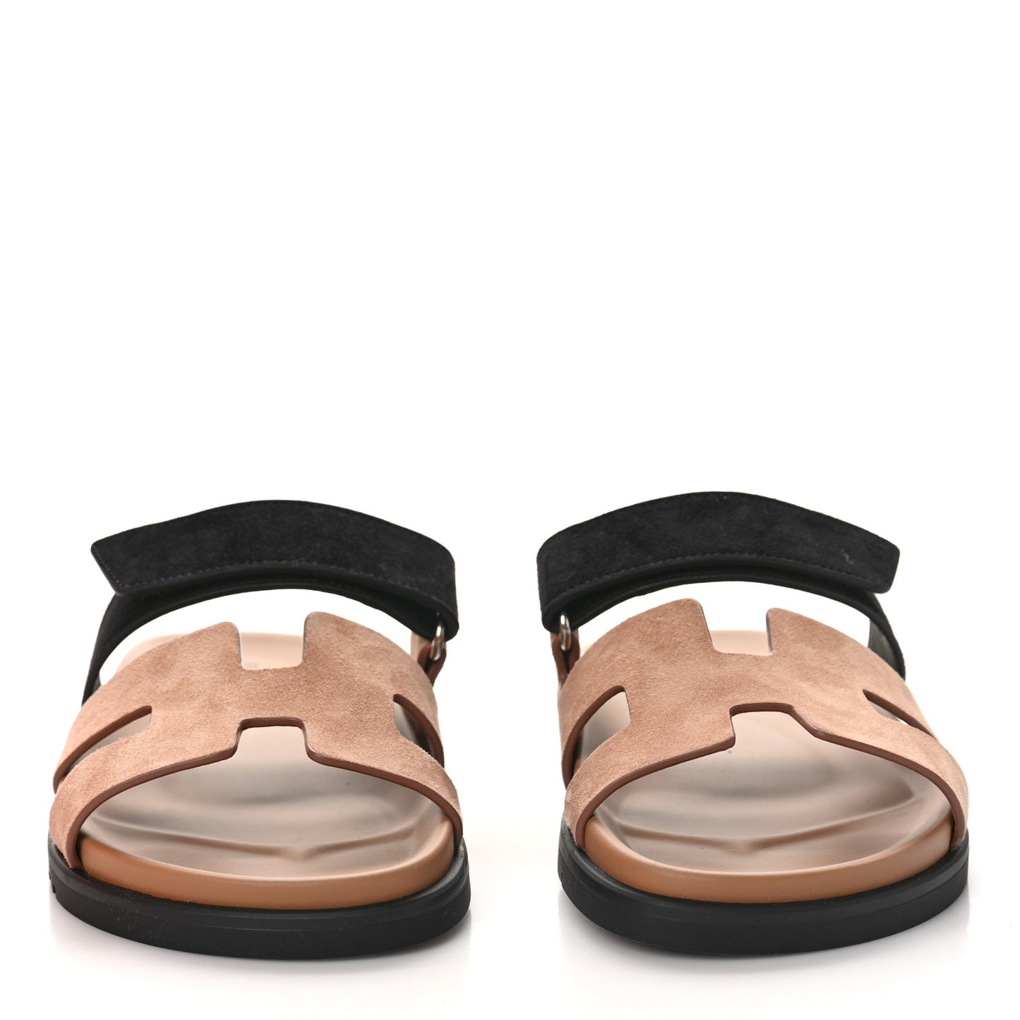 Suede Goatskin Womens Chypre Sandals 38 Rose Perle Black