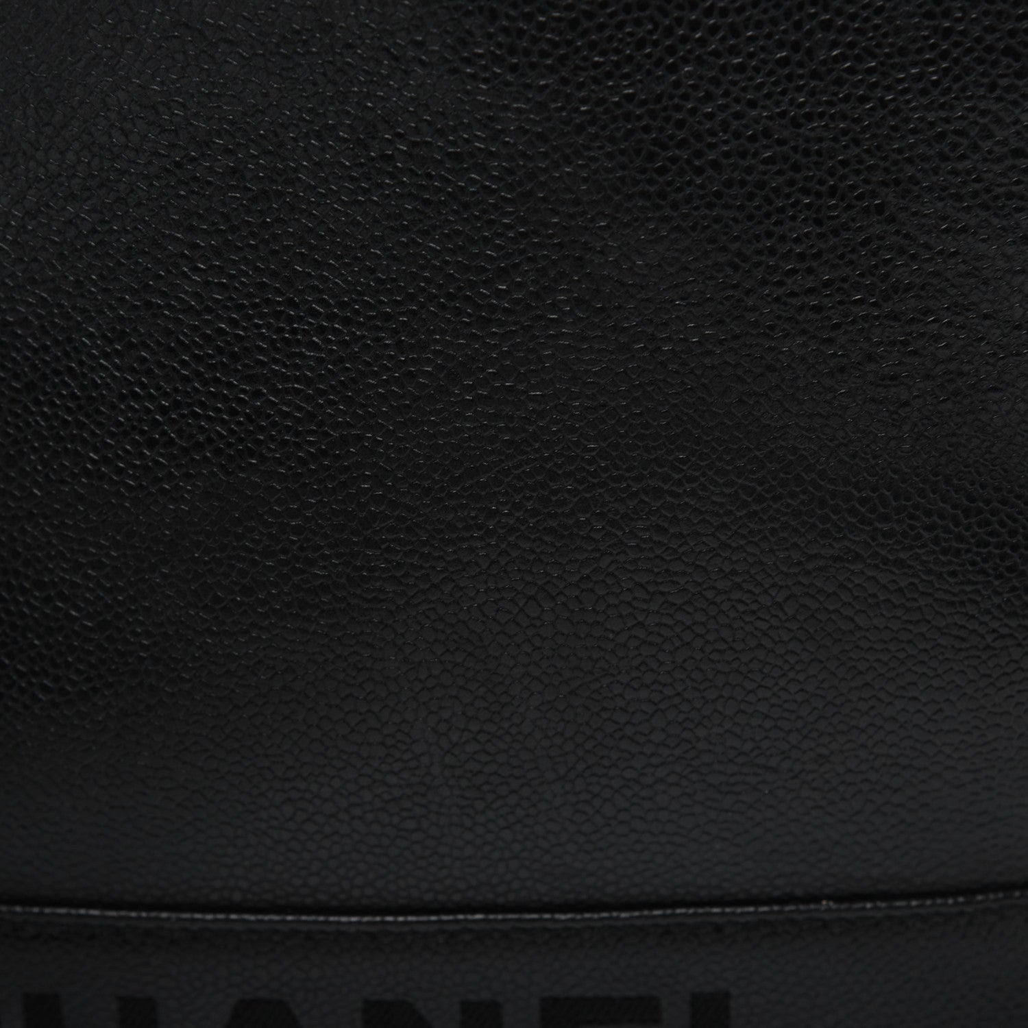 Chanel Caviar Logo Shoulder Bag Black 18 of 21