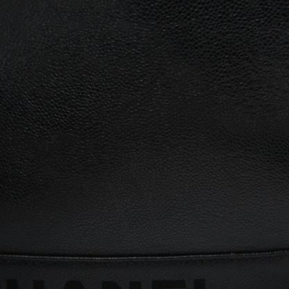 Chanel Caviar Logo Shoulder Bag Black 18 of 21