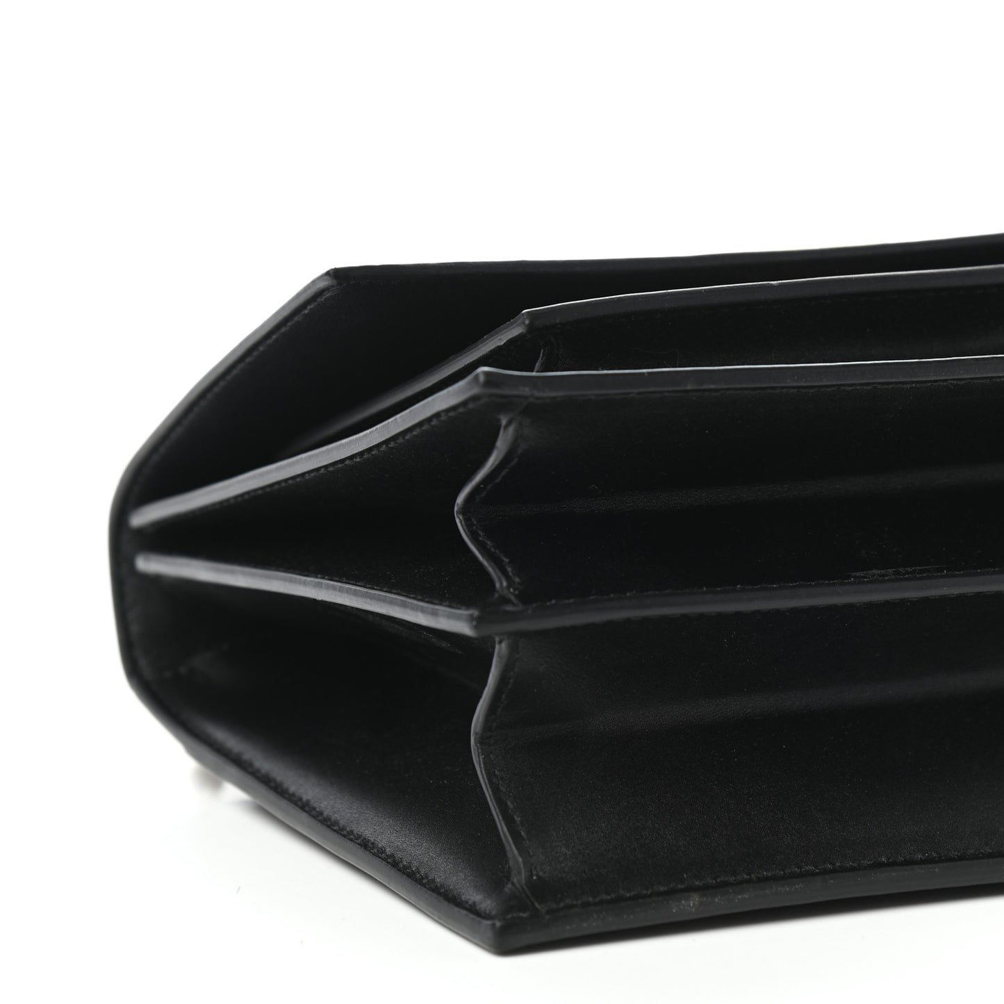 Box Calfskin S Sharp Chain Shoulder Bag Black