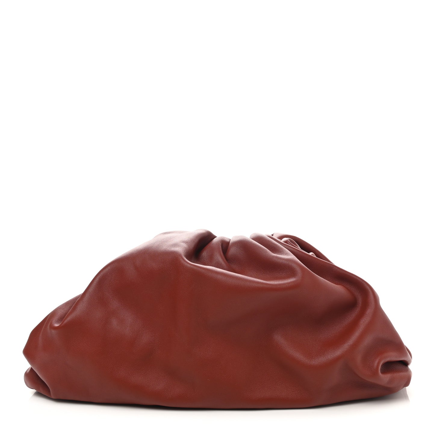 Smooth Butter Calf The Pouch Oversized Clutch Rust