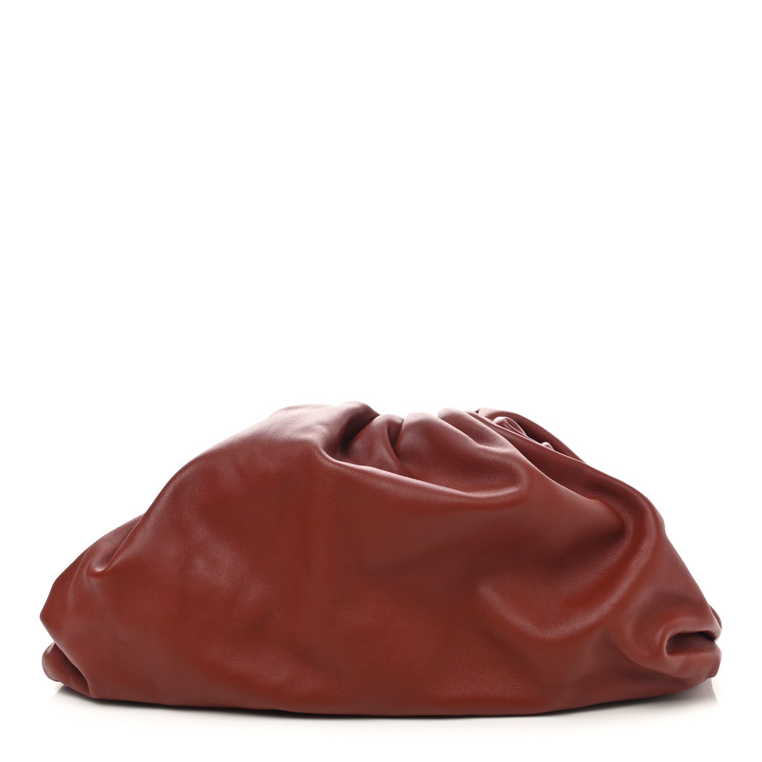 Bottega Veneta Smooth Butter Calf The Pouch Oversized Clutch Rust 1 of 9