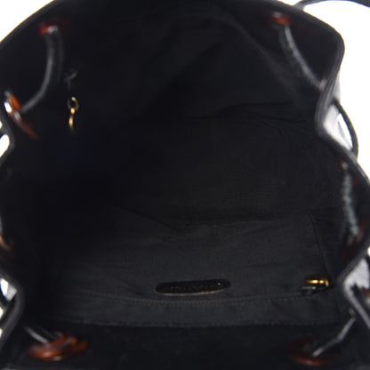 Chanel Caviar Tortoise CC Backpack Black 5 of 15