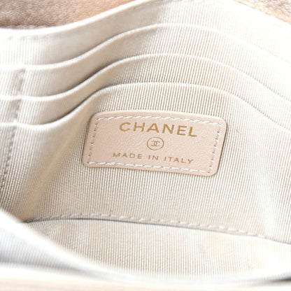 Chanel Metallic Lambskin Quilted Mini Wallet On Chain WOC Gold 6 of 10