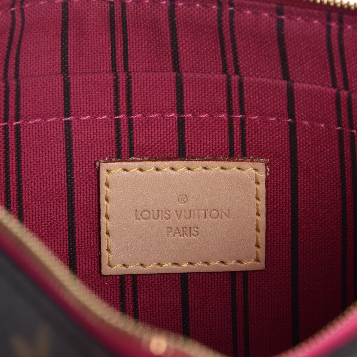Louis Vuitton Monogram Neverfull MM GM Pochette Pivoine 6 of 8
