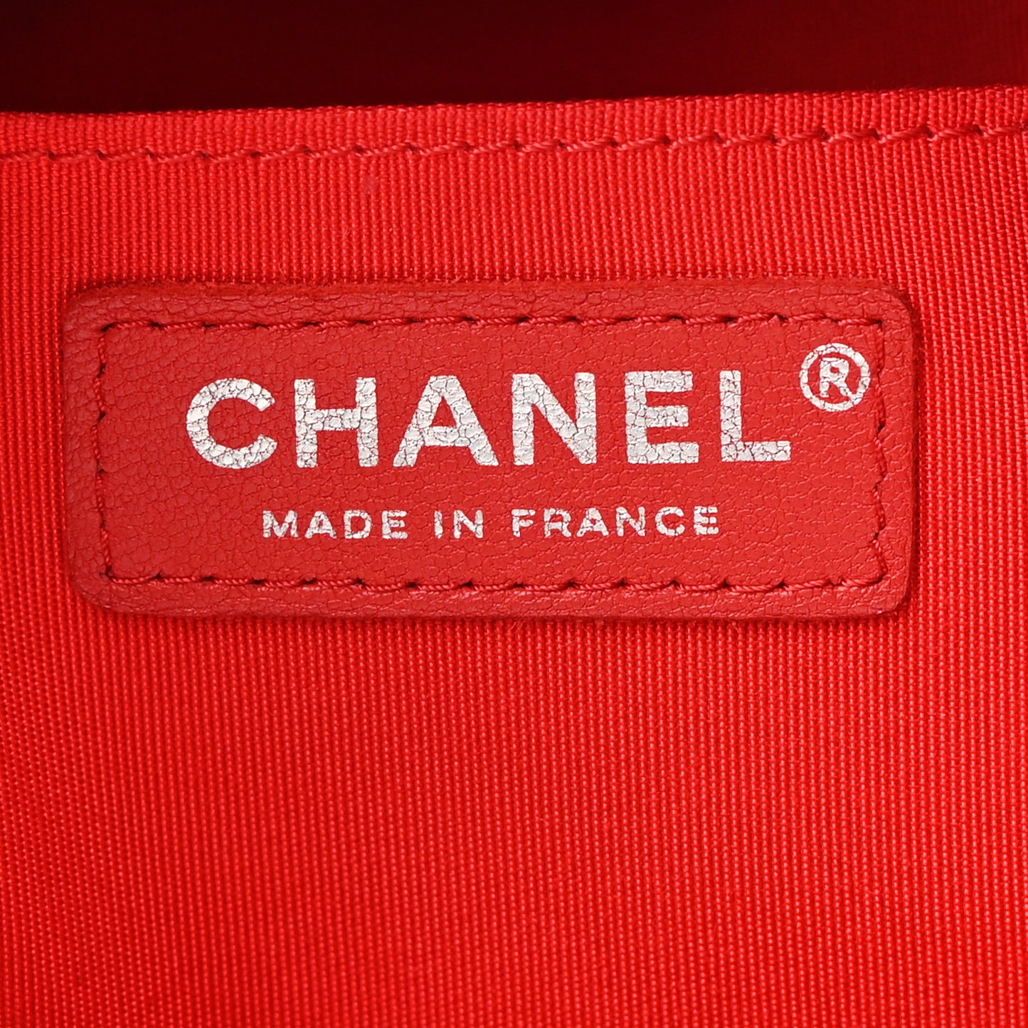 Lambskin Quilted Small CC Chain Drawstring Bucket Bag Red