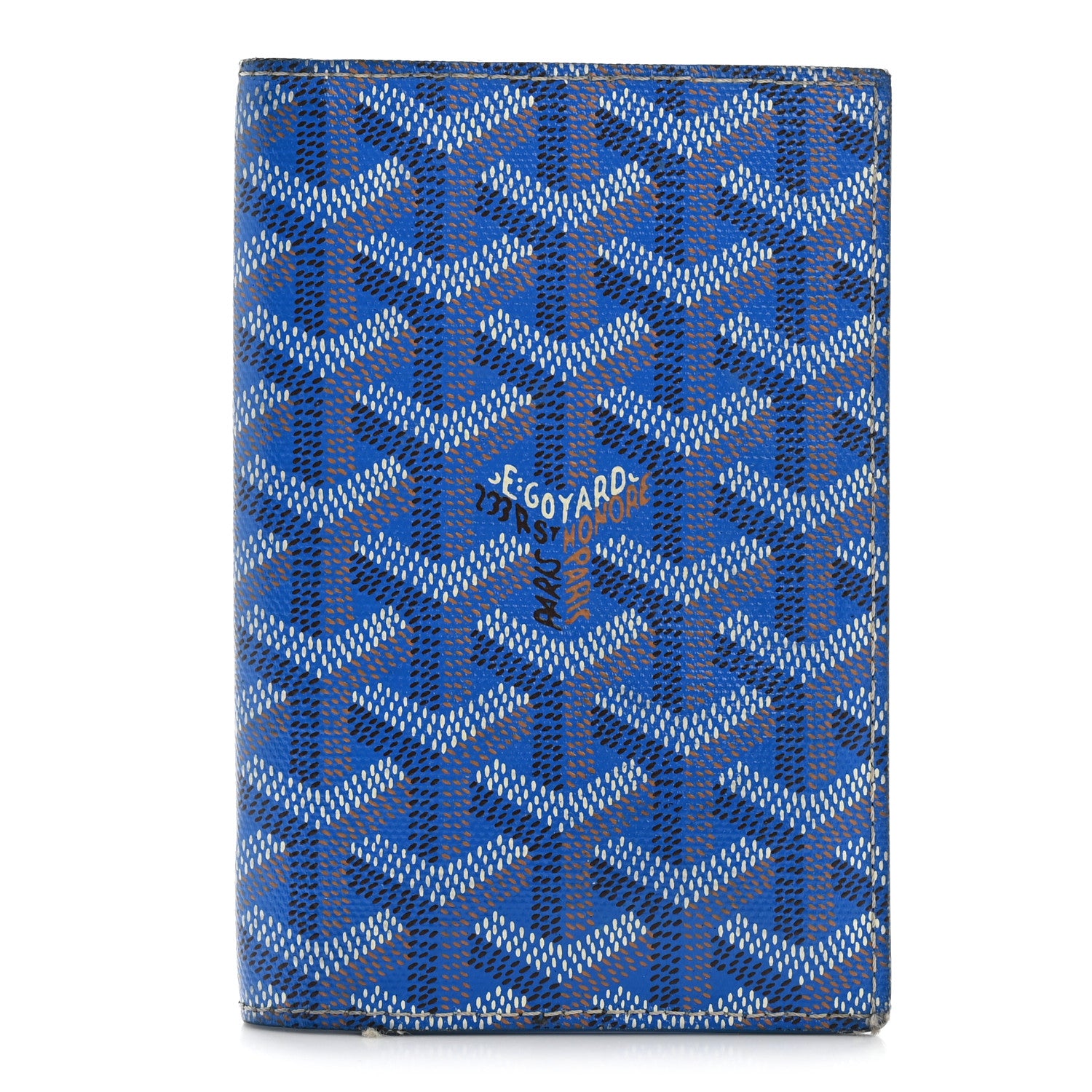 Goyard Goyardine Grenelle Passport Wallet Sky Blue 1 of 11