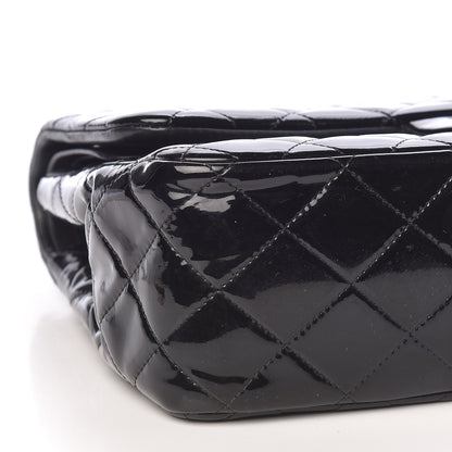Chanel Patent Quilted Jumbo Double Flap Black 8 of 12
