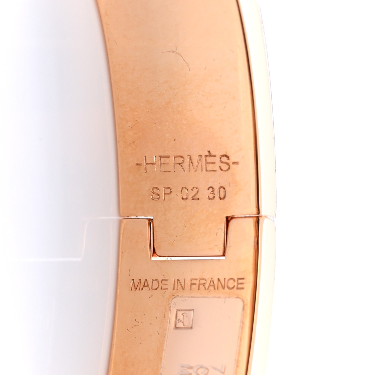 Hermes Enamel Clic Clac H Narrow Bracelet PM Marron Glace 4 of 5