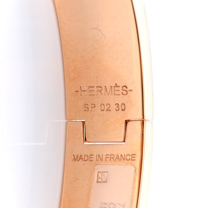 Hermes Enamel Clic Clac H Narrow Bracelet PM Marron Glace 4 of 5