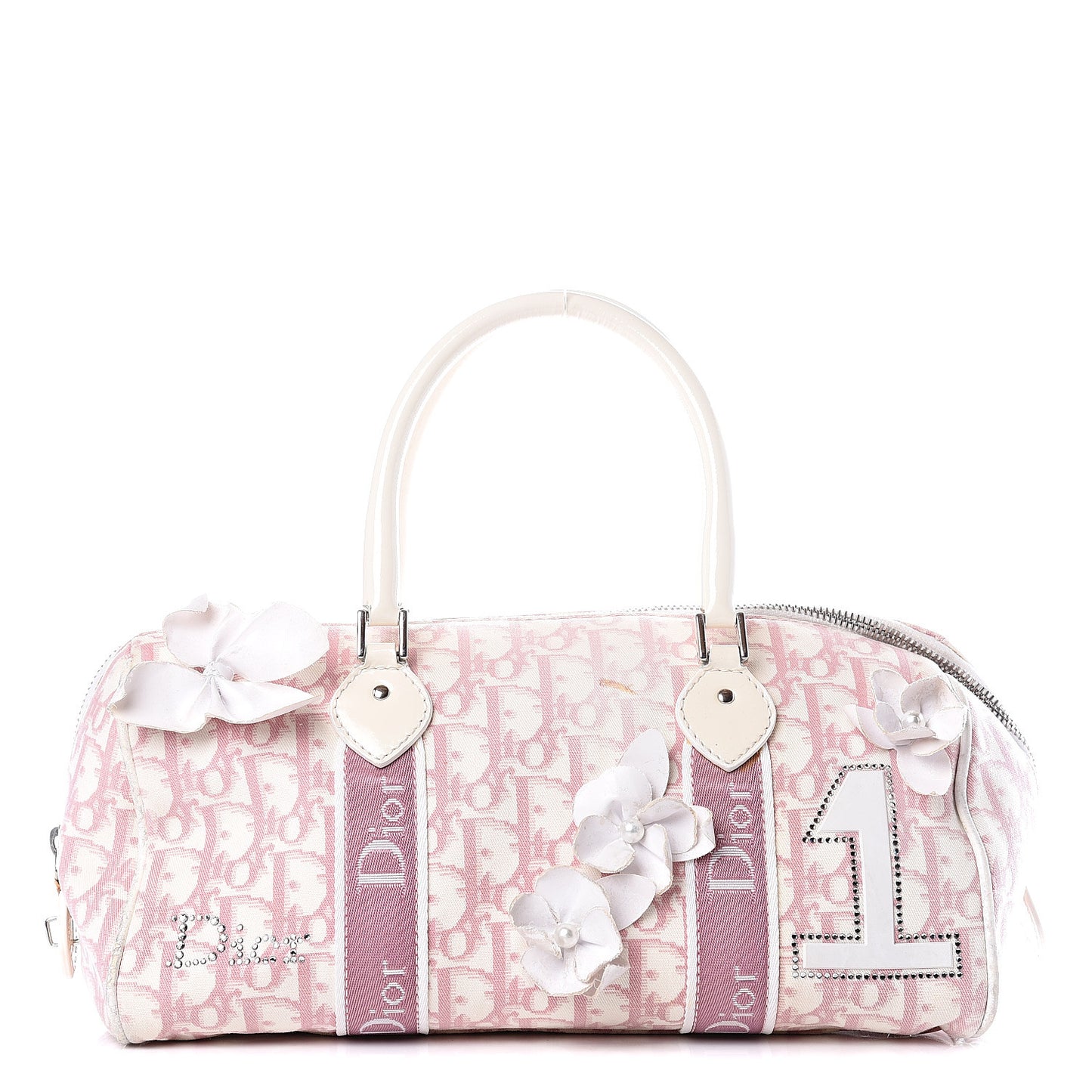 Monogram Girly Boston Pink