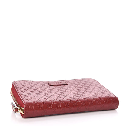 Gucci Microguccissima Zip Around Wallet Red 4 of 7