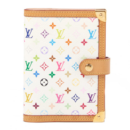 Louis Vuitton Monogram Multicolor Small Ring Agenda Cover White 1 of 8