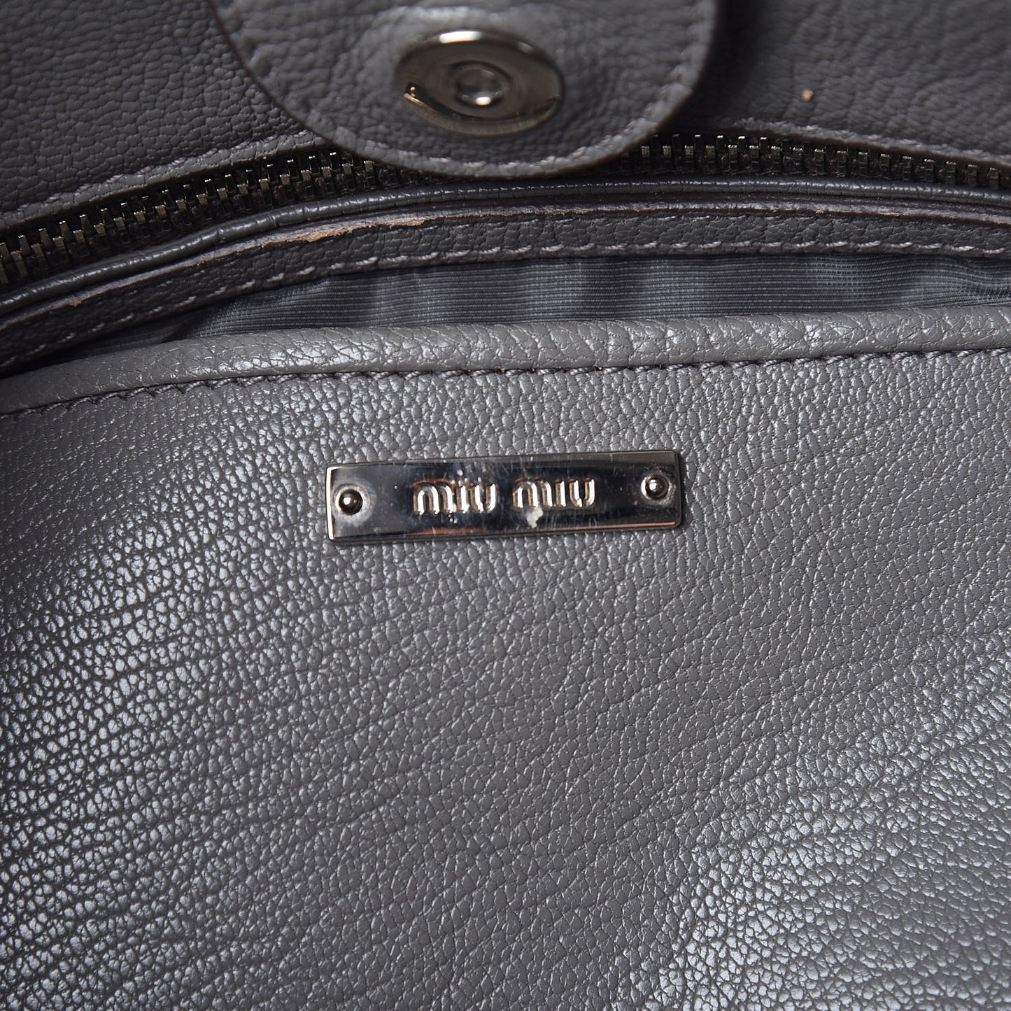 Goatskin Madras Top Handle Double Zip Tote Argilla