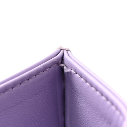 Christian Dior Patent Cannage Lady Dior Freesia Card Holder Lilac 10 of 10