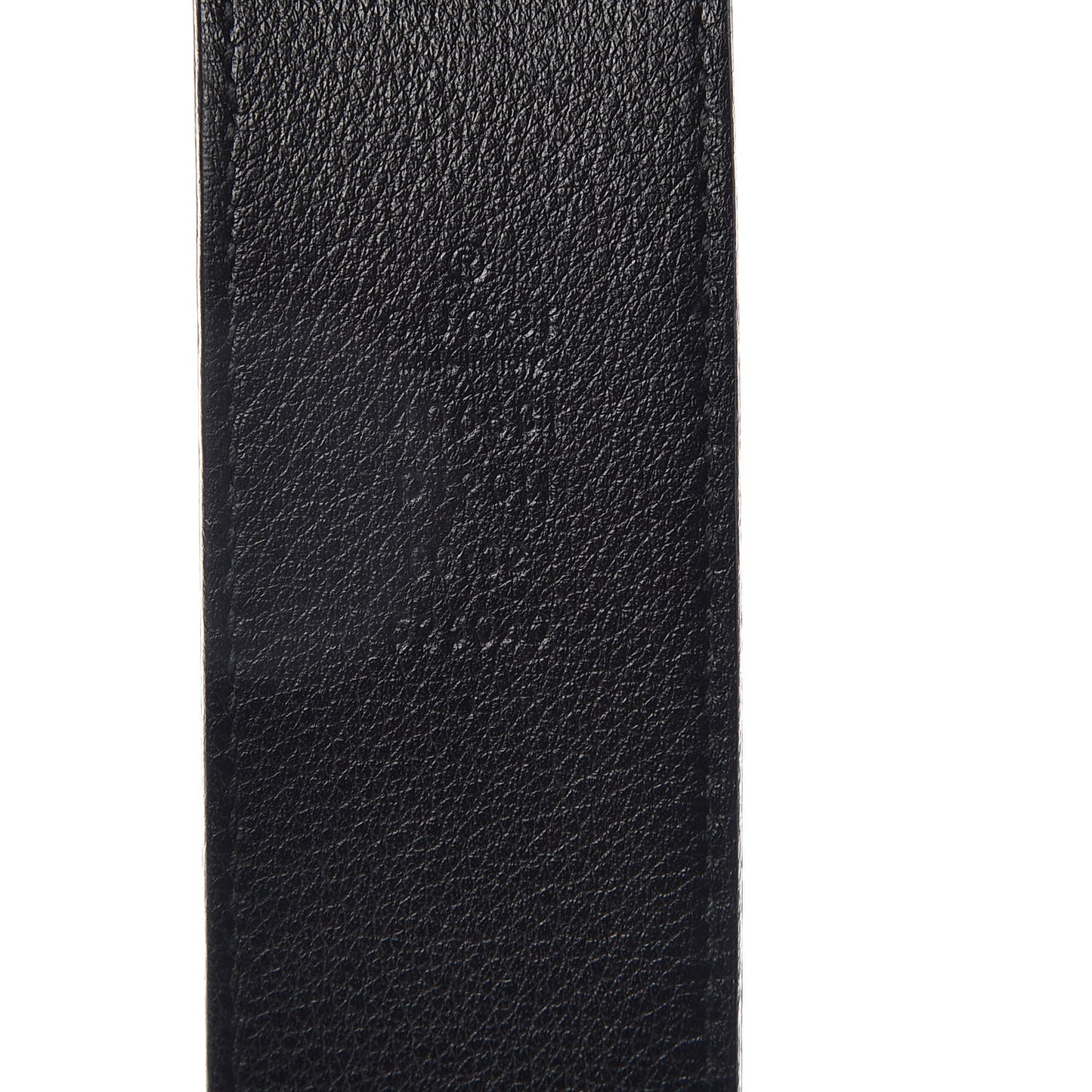Textured Dollar Calfskin Nickel Double G 40mm Belt 80 32 Black