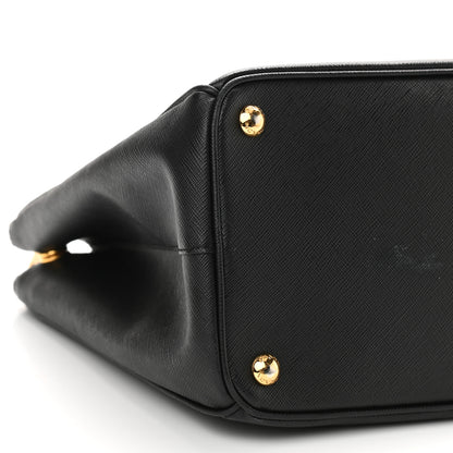 Prada Saffiano Lux Large Galleria Double Zip Tote Black 9 of 19