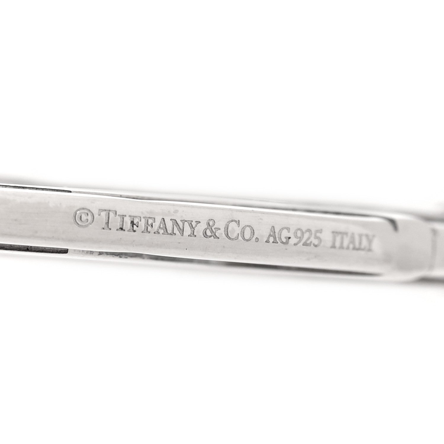 Tiffany Sterling Silver Round Atlas Earrings 4 of 4