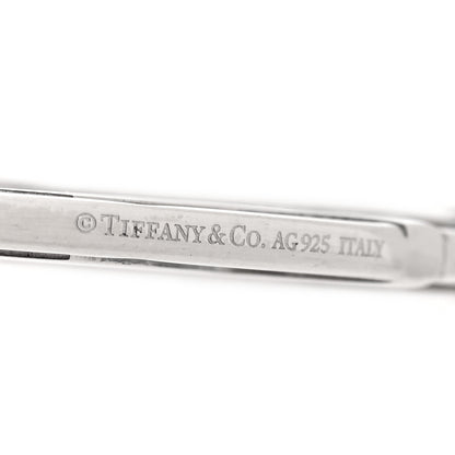 Tiffany Sterling Silver Round Atlas Earrings 4 of 4