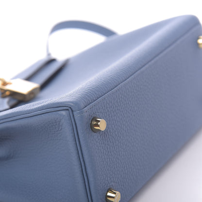 Hermes Togo Kelly Retourne 25 Azur 16 of 41