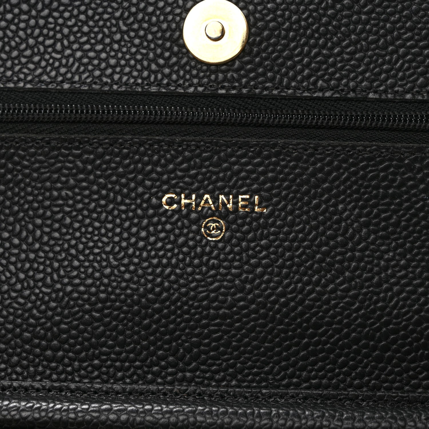 Chanel Caviar Quilted Wallet on Chain WOC Black 6 of 9