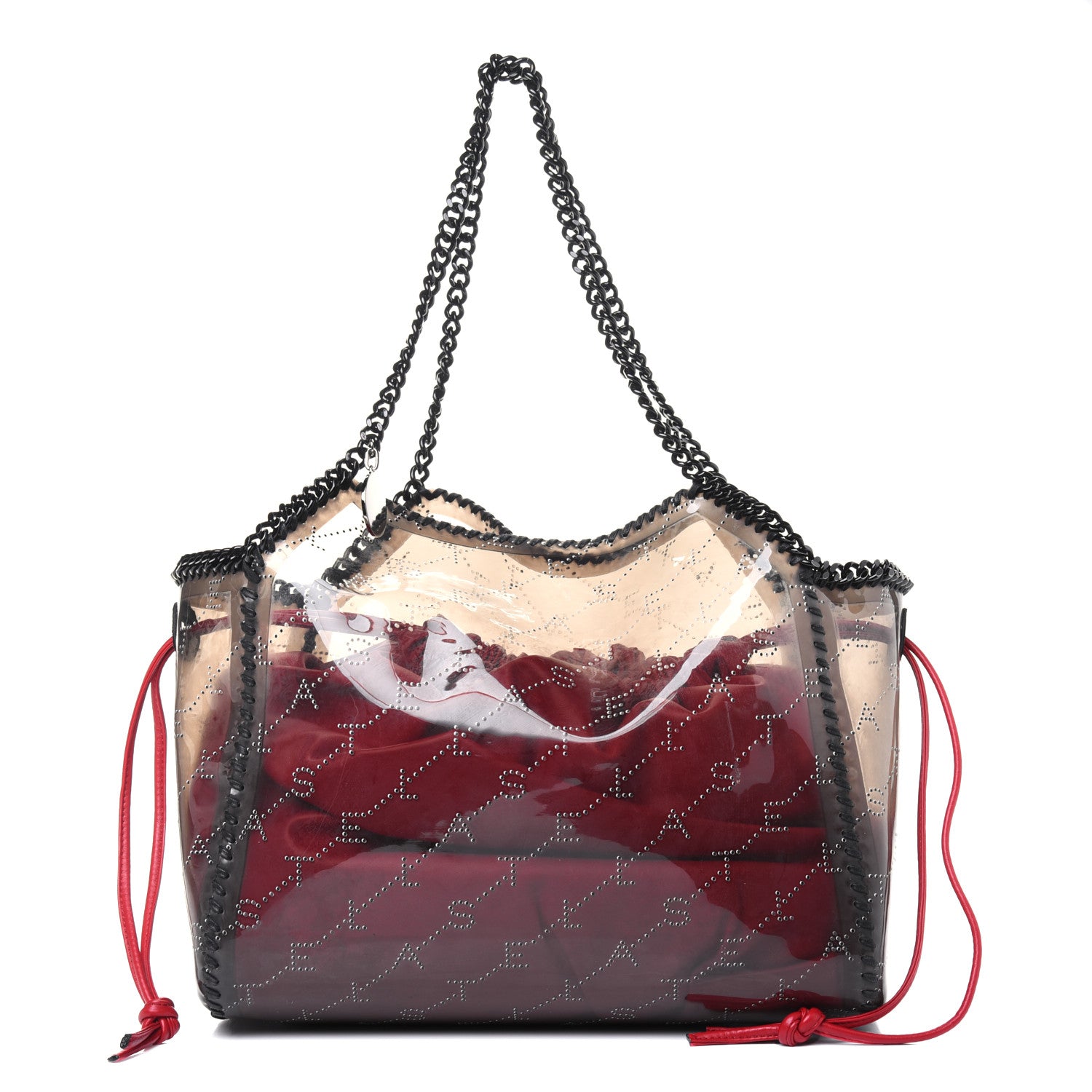 Stella McCartney PVC Monogram Falabella Reversible Tote Red 1 of 10