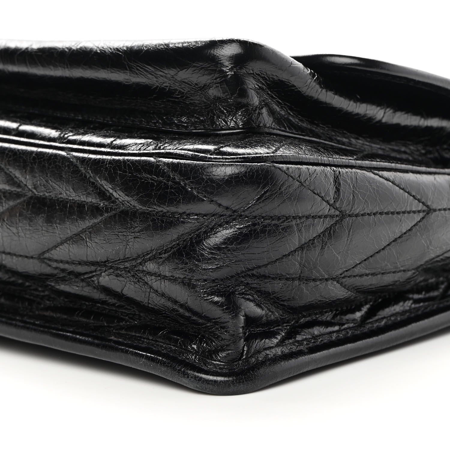 Miu Miu Vitello Shine Trapu Shoulder Bag Black 10 of 13