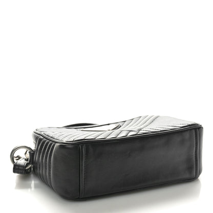 Prada Soft Calfskin Impunture Diagramme Camera Bag Black 8 of 10