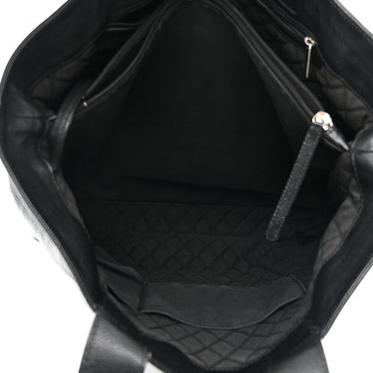 Chanel Goatskin Perforated Large CC Tote Black 6 of 16
