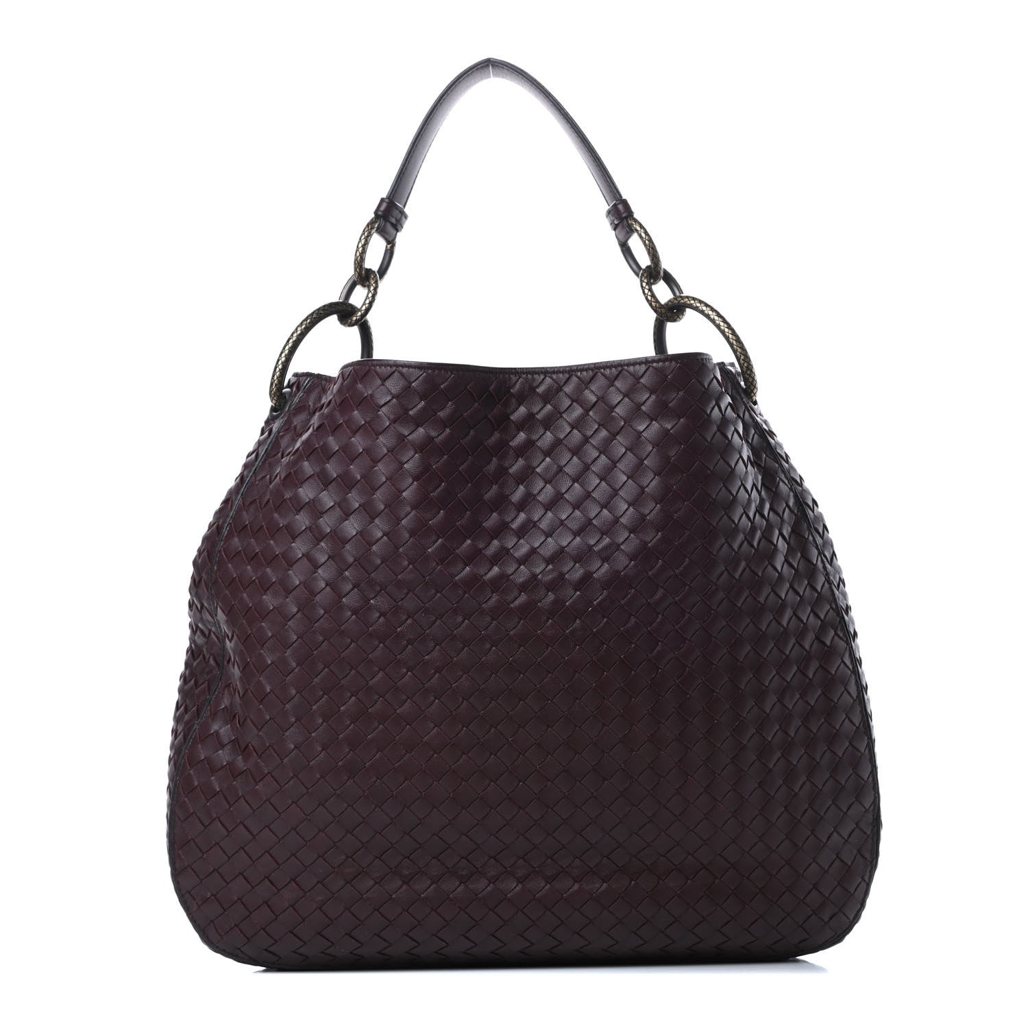Bottega Veneta Nappa Intrecciato Large Loop Dark Barolo 1 of 10