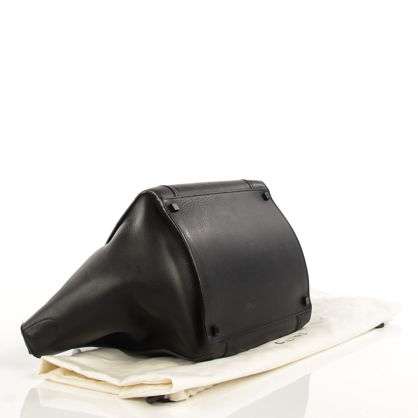Supple Calfskin Medium Phantom Luggage Black