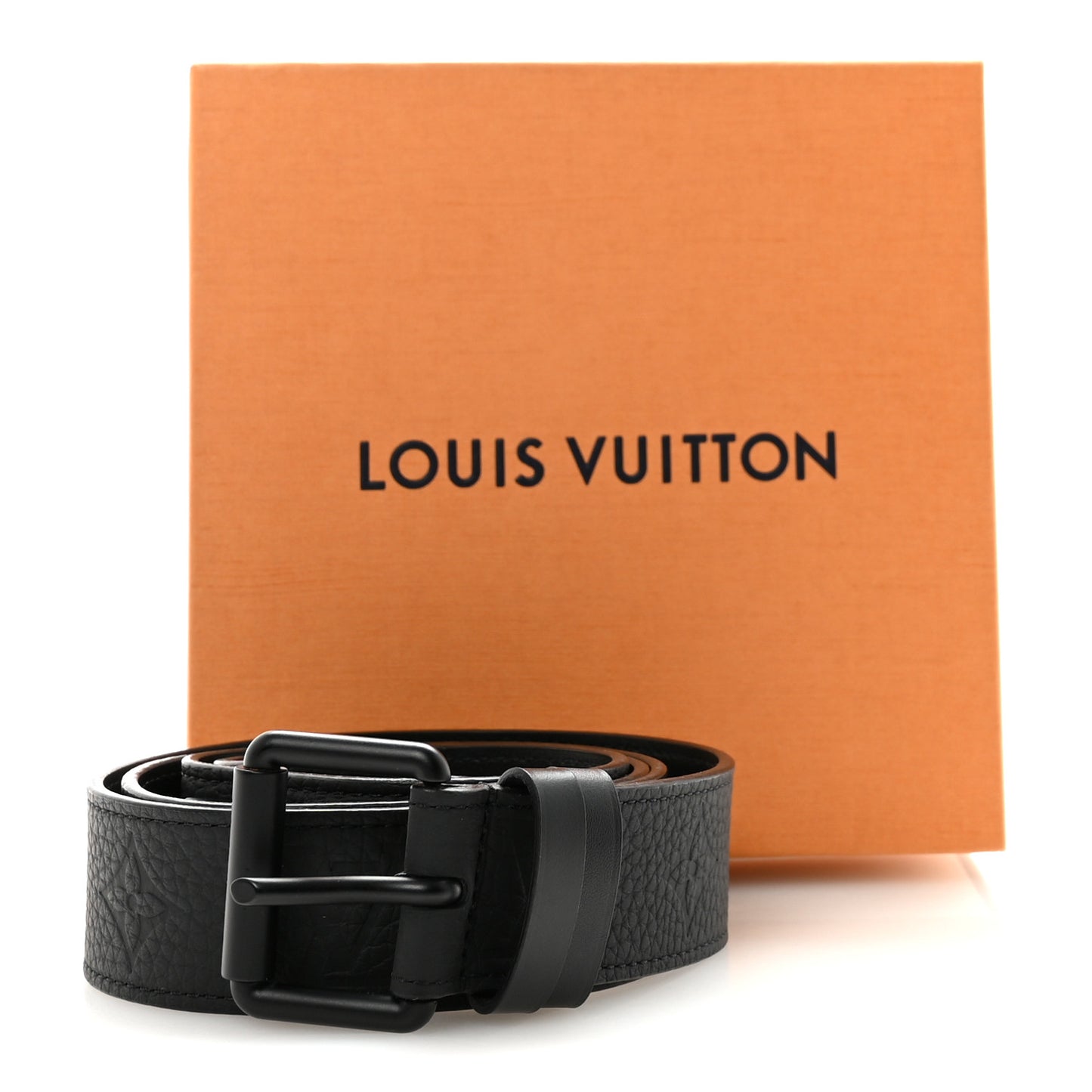 Taurillon Monogram Signature 35 MM Chain Belt 100 40  Black