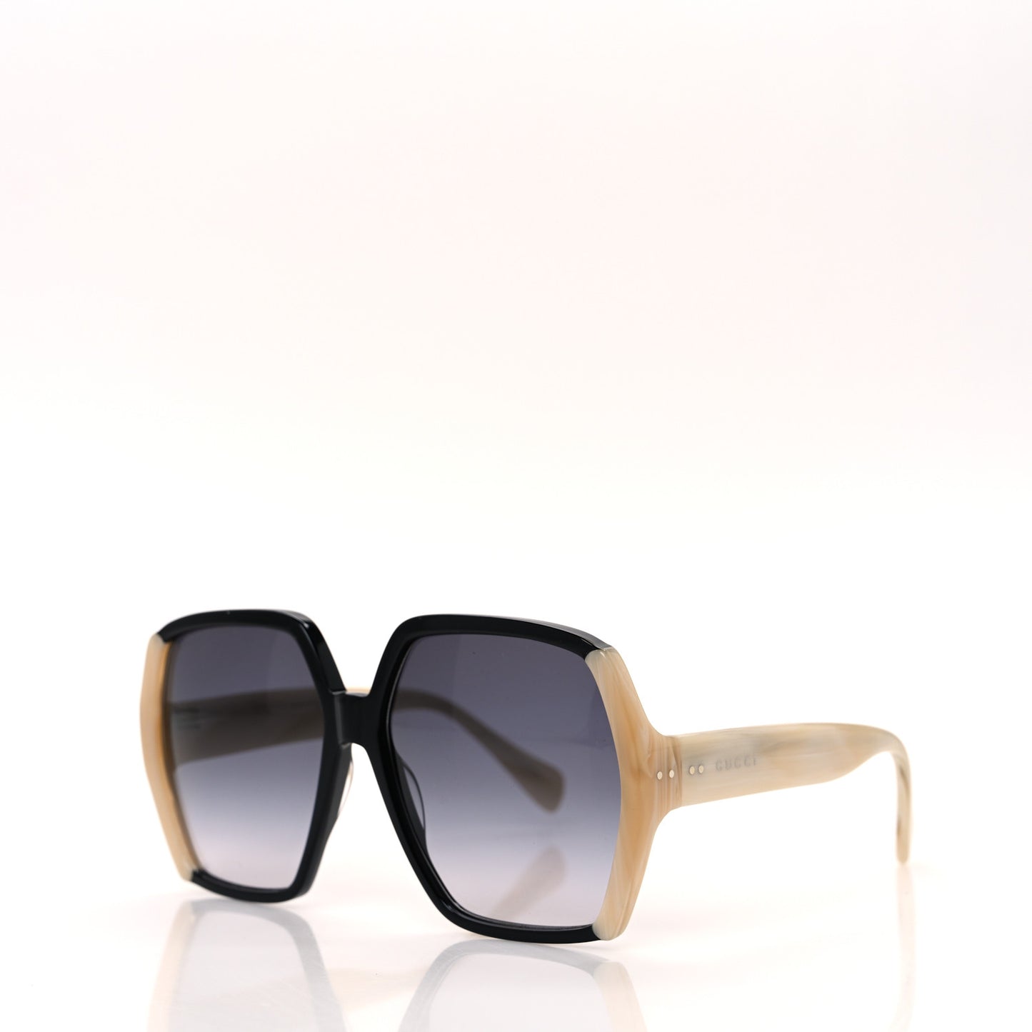 Acetate Square Frame Sunglasses GG1065S Black Beige